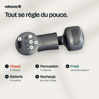 Pistolet de massage chaud et froid - Rekova Pulse